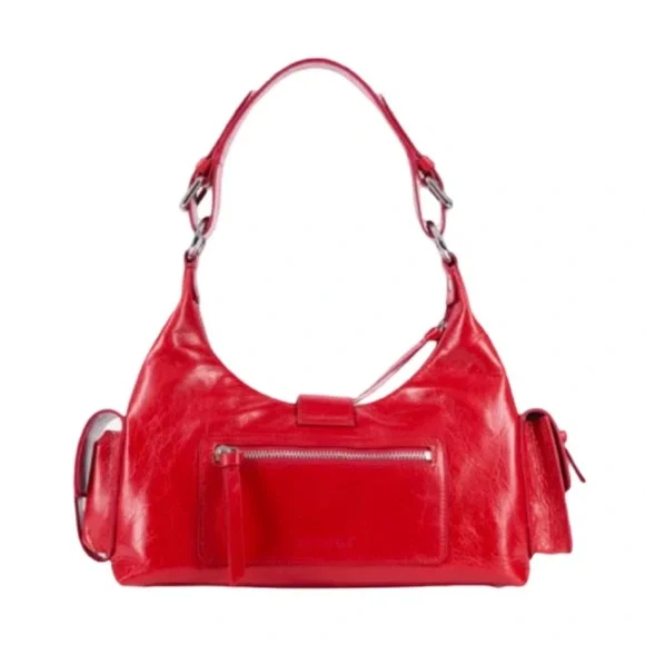 THE KOOPLES RED LEATHER AMELIA BAG NWT - Picture 3 of 13